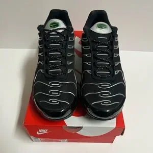 Nike Air Max Black Silver Green Strike Sneakers Mid Top New DS With Tag Nike | Shoes | Nike Air Max Black Silver Green Strike  main image 2